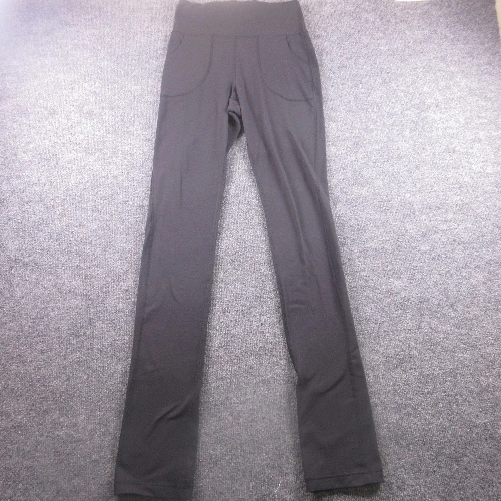 Lululemon Pants Womens‎ 6 Black Ankle Straight Leg Yoga Pockets Pull On Athletic